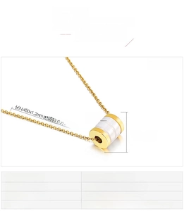 Technische tekening met 450mm kettinglengte en 9x8mm keramische hanger details