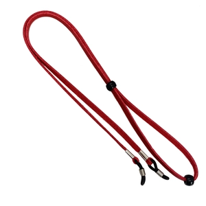 Verstellbare rote Brillenband aus Wildleder mit rutschfesten Gummischlaufen für Sportler