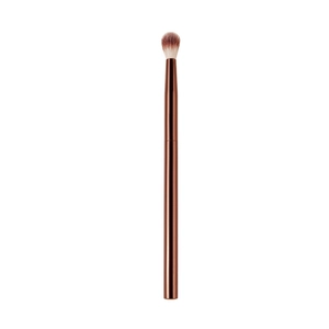 Rose gold makeup brush with soft dual-tone bristles for professional eye shadow blending