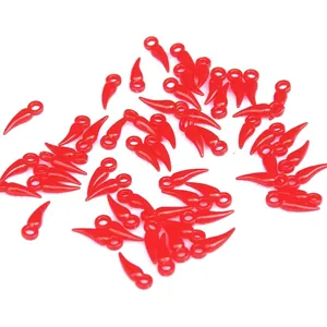 DIY red plastic chili pepper pendant accessories for New Year craft decorations