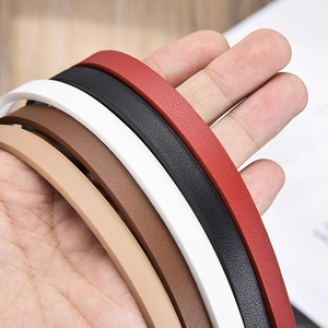 Slim leather waist belts in five colors with fine litchi grain for women's dresses