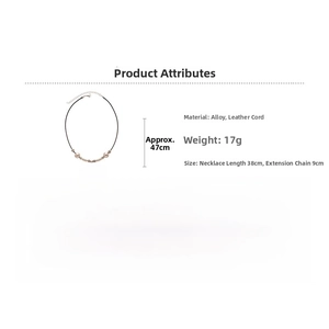 Detail showing dimensions of hollow flower pendant necklace with 38cm chain and 9cm tail