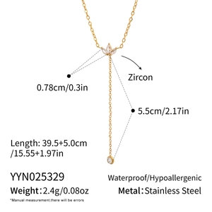 Guide détaillé des tailles et matériaux du collier pétales en acier inoxydable doré 18K