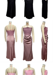 Détail de la robe sirène bustier rouge avec taille drapée élégante et aspect satiné brillant