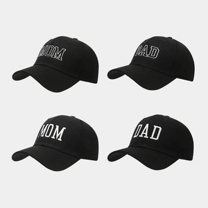 Casquette De Baseball En Coton Broderie Lettres DAD MOM Visière Courbée Réglable Rétro Sport Chapeau Pour Hommes Femmes