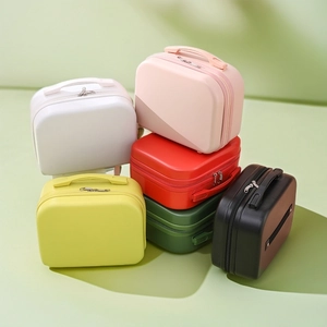 Mini Makeup Case Hardshell ABS Handheld Suitcase Portable Waterproof Travel Cosmetic Organizer Storage Bag