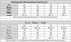 Size chart table with bust, waist, and hip measurements in cm for solid color mini dress