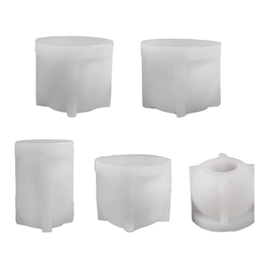 5-piece silicone mold set for sports ball candles, handmade soap and resin crafts