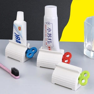 Manual Rotating Toothpaste Squeezer Tube Roller Plastic Holder Dispenser For Facial Cleanser Hand Cream Waste Reduction