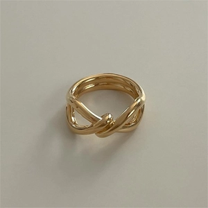 Knot Twisted Ring 925 Sterling Silver Minimalist Elegant Geometric Polished High Luster Finger Jewelry For Women