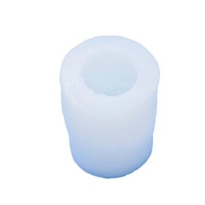 White cylindrical silicone mold for realistic torch ice cream cone DIY candle crafts