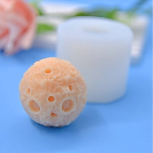 DIY moon-shaped silicone mold set for 3D cake mousse and chocolate baking crafts