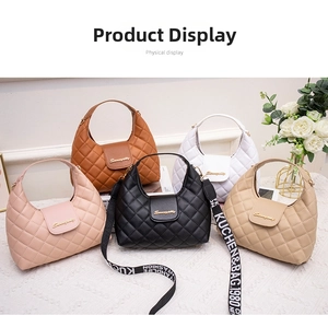 Quilted faux leather handbags in multiple colors featuring elegant diamond stitching