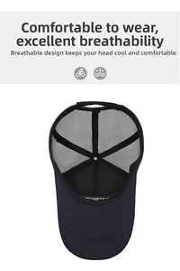 Detailed view of breathable black mesh structure on a summer sun hat for outdoor sports