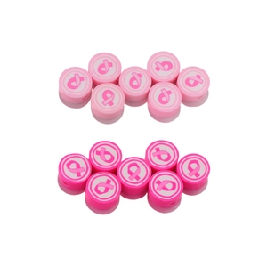 Perline in argilla polimerica con nastro rosa per gioielli fai da te oncologici