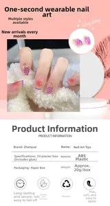 Detailed view of lavender purple gradient press-on nails with 3D grape beads and leaf art