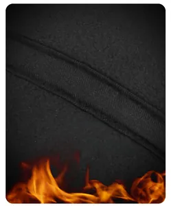 Detail of thickened fleece lining for men's winter baseball cap with heat storage texture