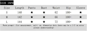 Detailed size chart for backless polka dot maxi dress showing length and waist in cm