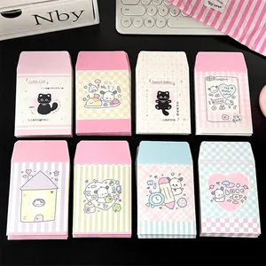 Cute cartoon idol card envelopes in 8 patterns featuring cats and dogs patterns