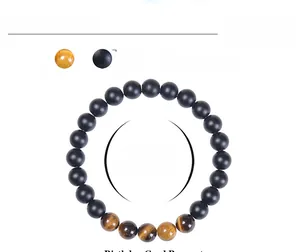 Paramètres techniques pour bracelet en œil de tigre avec perles de 8mm de taille