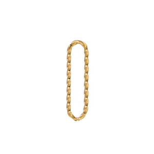 Detail view of a gold spiral twisted metal clasp accessory for DIY jewelry making