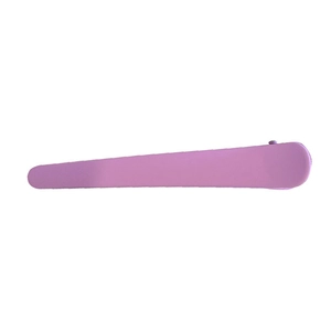 Minimalist matte lavender purple snap hair clip for women with clean white background