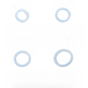 Set of four blue silicone resin bracelet molds in various sizes for DIY jewelry making