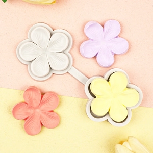 Silicone flower press mold for DIY clay and fondant with detailed floral vein textures