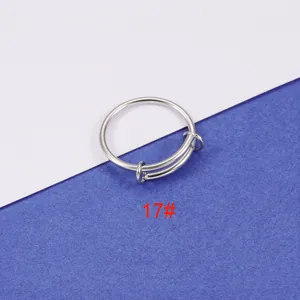 Verstelbare minimalistische roestvrijstalen dubbele spoelring op blauw-witte achtergrond