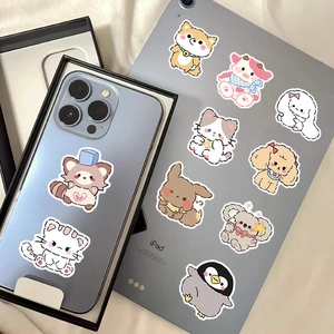 60 pieces cute cartoon animal graffiti stickers for phone cases and laptops decoration