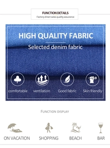 Vista macro del tessuto denim per jeans sexy a vita bassa con icone delle caratteristiche