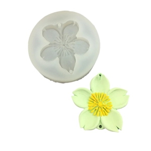 Moule en silicone fleur de cerisier avec fleurs 3D réalistes en plâtre et résine artisanale