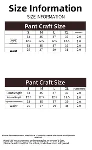 Tableau des tailles avec mesures de taille et de hanches pour short de yoga
