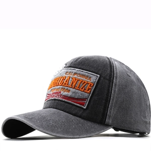 Cappello Da Baseball In Cotone Lavato Vintage Ricamo Lettere California Berretto Distressed Regolabile Uomini Donne