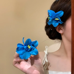 Fermaglio per Capelli a Fiore in Tessuto Stile Vacanza per Donna Fermaglio a Becco d'Anatra per Mare e Foto Copricapo Dolce