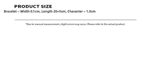 Size specifications for double-layer anklet with a 1.0cm blessing charm and 20+5cm length