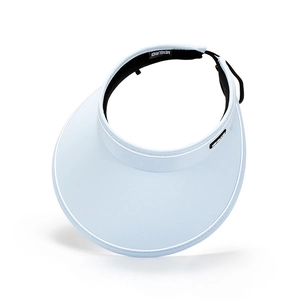 Visière de soleil anti-UV pour femme avec large bord bleu clair pour le plein air