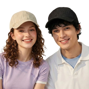 Casquette de baseball minimaliste en denim avec bride réglable pour hommes et femmes