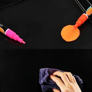 0.7mm liquid chalk markers set for glass and LED boards with easy-to-erase feature