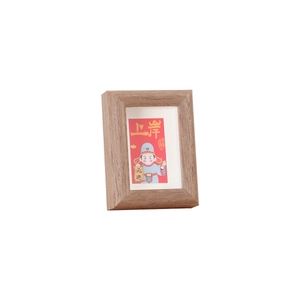 Success themed wooden photo frame with cartoon character for desk decoration and gifts
