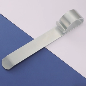 Polished silver stainless steel bending tool for DIY jewelry bracelet making