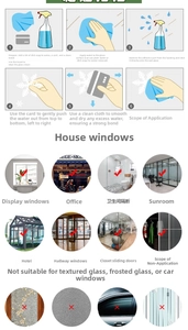 Detailed guide showing 6 easy steps to install snowflake static window stickers properly