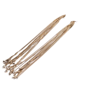 Mehrere 1,5 mm 18k Gold Schlangenkette Halsketten aus Edelstahl mit Karabinerverschluss
