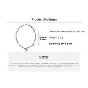 Détails sur la taille et le matériau du collier de perles avec pendentif chien rose