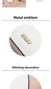 Detailed macro view of litchi leather texture with precise stitching and gold ZZMH hardware