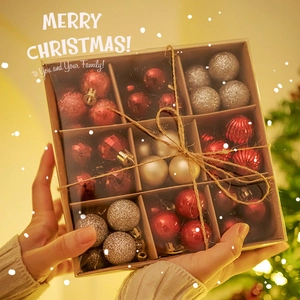 Christmas Ball Ornaments Plastic Shatterproof Multicolor Hanging Baubles For Holiday Tree Decor Festive Party Home