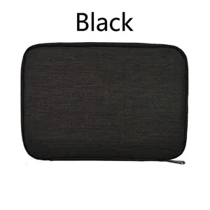 Waterproof black smartwatch strap storage pouch organizer with metal zipper
