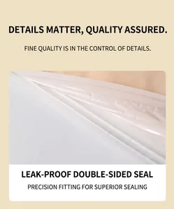 Close-up view of the durable double-side leak-proof sealing strip on a vacuum storage bag
