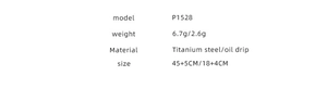 Detailed size and material specifications for titanium steel colorful eye jewelry