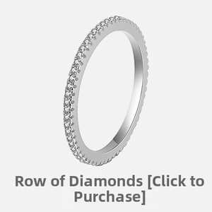 Macro detail of 925 sterling silver ring featuring a continuous row of sparkling crystals